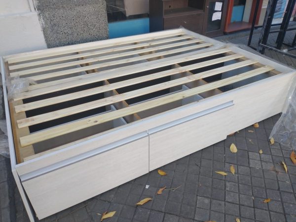 Base Box Para Sommier Con 4 Cajones Correderas Metalicias