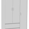 Placard Mosconi Milenial Geo 3 Puertas Con Patas Moderno Blanco