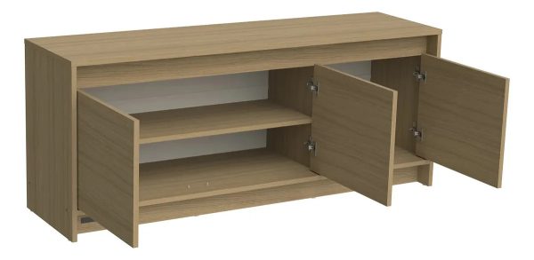 Rack Mosconi Mueble De Tv Minimal Avellana