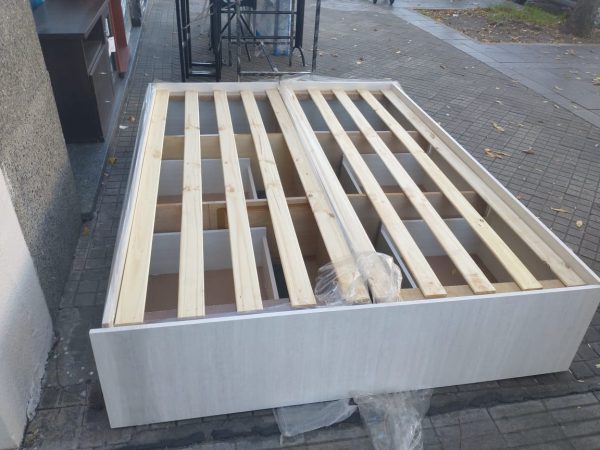 Base Box Para Sommier Con 4 Cajones Correderas Metalicias