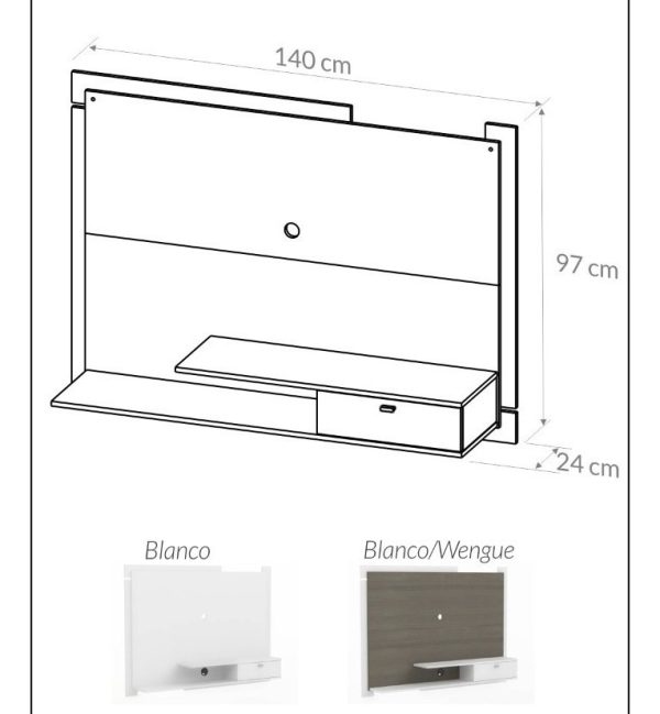 D_961293-MLA46038124734_052021-F.jpg Panel Estante Organizador Flotante Para Led 55 - 140 X 97