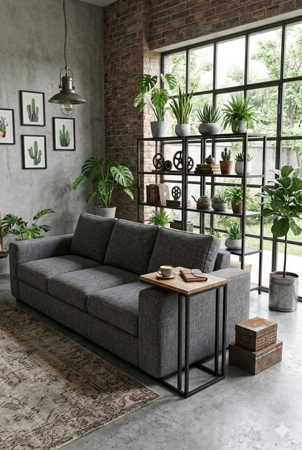 Mesa De Arrime Tapa Lustrada 48 X 35, Base De Caño Pintado