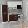 D_963589-MLU71251456159_082023-F.jpg Escobero Despensero Cocina Organizador 2 Puerta Wengue 10201 Color 10201 - Blanco-wengue