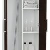 D_967491-MLU74728684184_032024-F.jpg Escobero Despensero Cocina Organizador 2 Puerta Wengue 10201 Color 10201 - Blanco-wengue