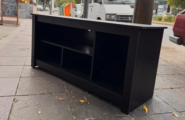 D_976549-MLA108817319672_032026-F.jpg Rack Mesa Para Tv Depot Tv Stand. Color Negro- 135 X 60 X 40