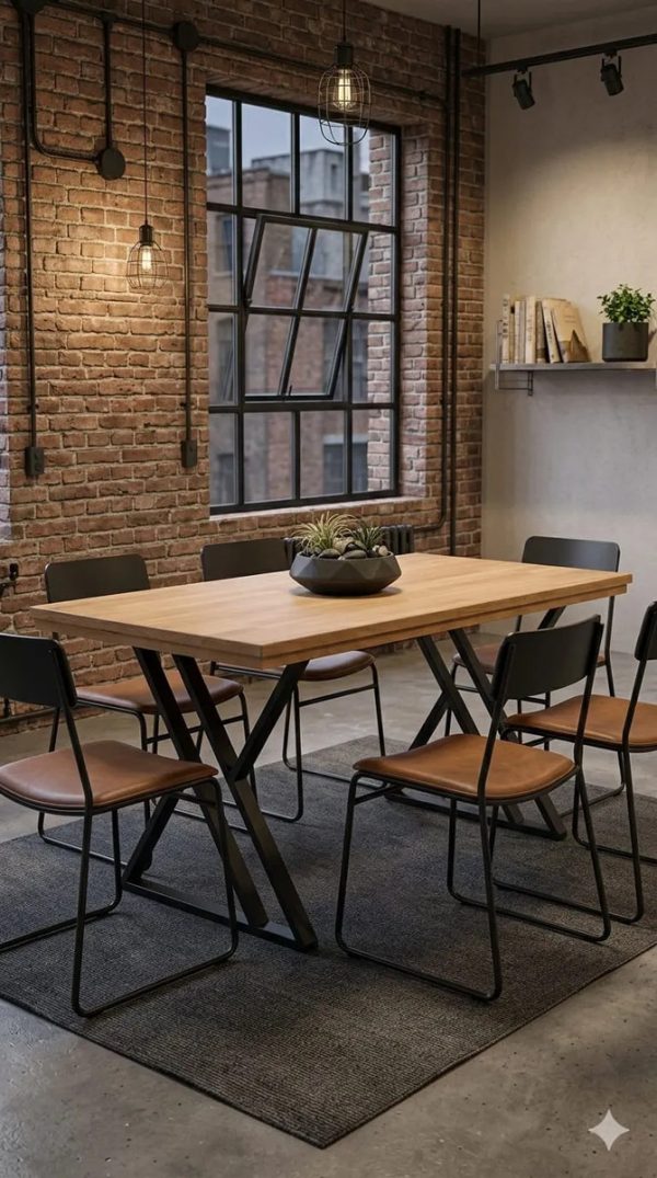 Mesa Cocina Comedor 1.40 X 80 Tapa Paraiso Base De Caño Zeta