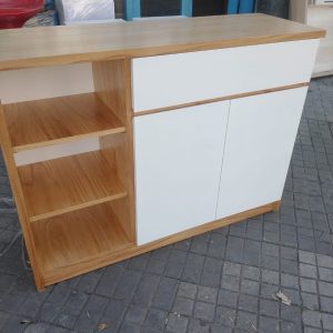 Bahiut Vajillero Tapa Paraiso Con Blanco 1.20 X 0.90 2 Ptas