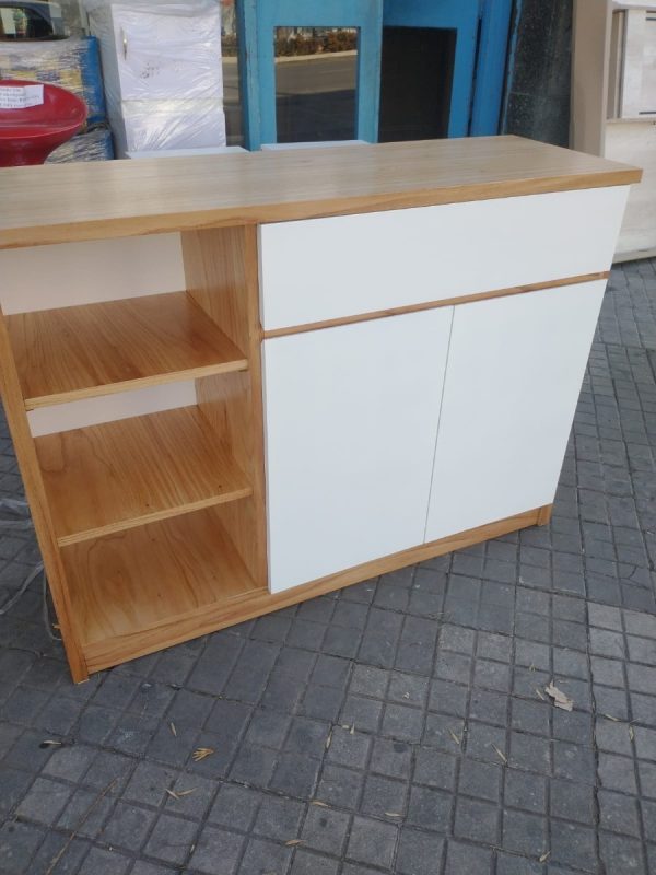 Bahiut Vajillero Tapa Paraiso Con Blanco 1.20 X 0.90 2 Ptas