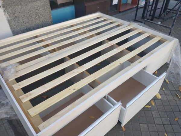 Base Box Para Sommier Con 4 Cajones Correderas Metalicias