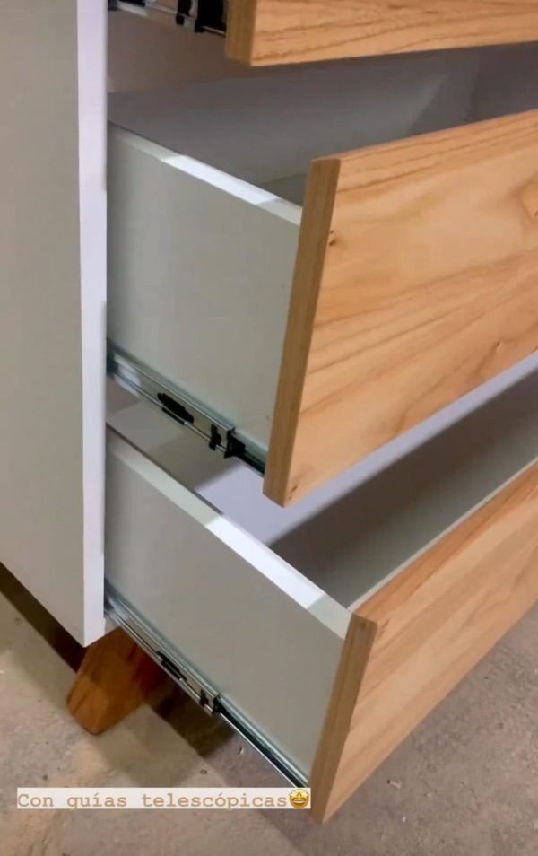 Cristalero Organizador Simple 3 Caj. 1 Puerta 180 X 40 X 36