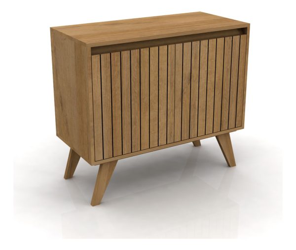 Bahiut Gacela Ripiado De 2 Puertas Con Estantes Roble Miel