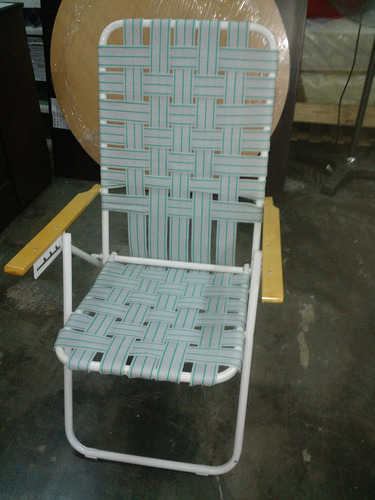 Sillon Playero Emperador. 5 Posiciones. Cintas. Plegable