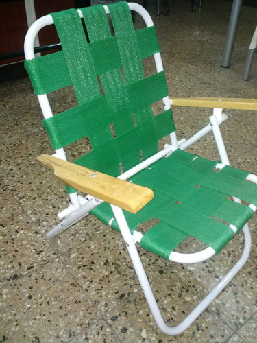 D_290215-MLA25180730270_112016-O.jpg Sillon Reposera De Niño Infantil. Caño Pintado Y Tela Rafia