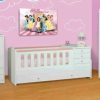 Cama Cuna Funcional Rocio Con Carro-. Mdf Laqueado Cod. 204