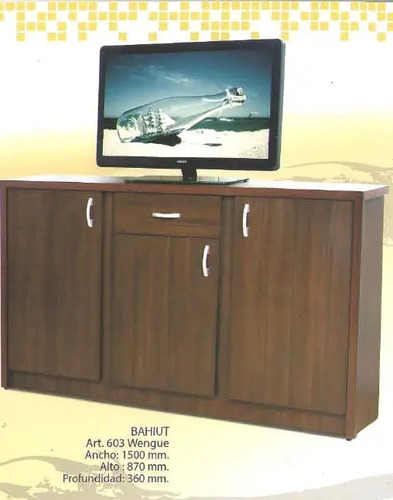 Bahiut Vajillero 1.50 Mts. 3 Puertas- 1 Cajon -cod. 601