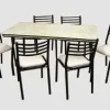 Combo Juego Cocina Mesa + 6 Sillas Mediterraneo Caño Mod. 5