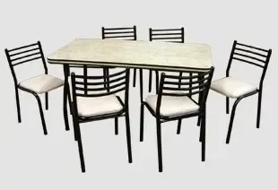 Combo Juego Cocina Mesa + 6 Sillas Mediterraneo Caño Mod. 5