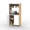 D_600018-MLA98772358473_112025-O.jpg Mueble Auxiliar Cocina 90 Cm Portamicroondas Organizador Alacena Guardado Estantes Puertas Roble Kendal Blanco Moderno Multiuso Despensero Comedor Hogar Auc900 Dielfe Blanco Y Roble