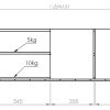 Mueble De Tv Rack Para Tv Led Tele Televisor Hasta 55'' Con 2 Puertas 2 Estantes Melamina 130cm Color Roble Natural Moderno Linea Oslo Ros130 Dielfe