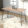Mesa Comedor Living Cocina Rectangular 1,40mt Industrial Atakama Patas Negras Dielfe