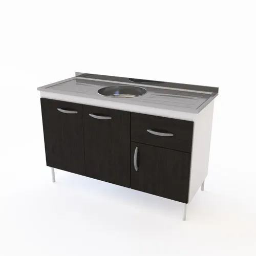 D_603513-MLA52148333331_102022-O.webp Bajo Mesada + Alacena + Mesada Acero Inox. 1.20 X 50- Dl 602