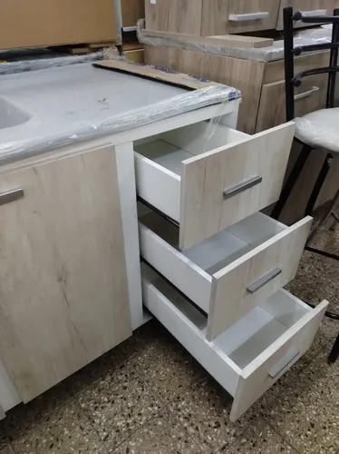 D_603923-MLA54366290230_032023-O.webp Bajo Mesada 2 Puertas, 3 Cajones- 120 X 80 X 60- Bru