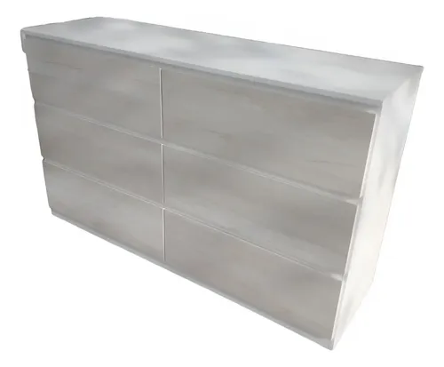 Comoda Chiffonier Cajonera 6 Cajones Mdf- 140 X 85 X 44