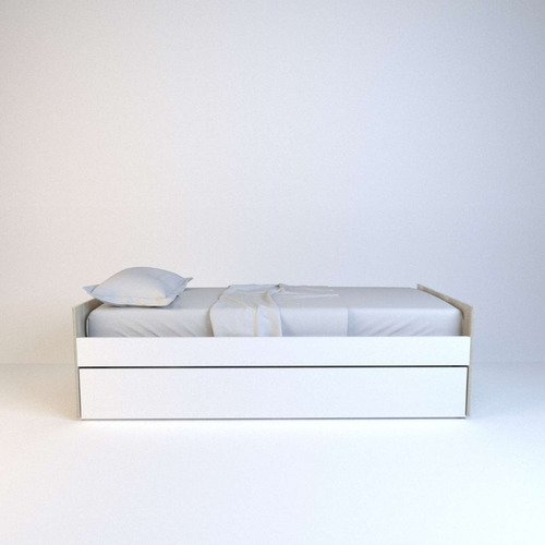Cama 1 Plaza 0.80 Mts. Con Marinera. Melamina. Dolfin
