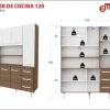 D_604564-MLA100049838611_122025-O.webp Aparador Moderno Mosconi Express De 120 Cm Con 7 Puertas Y 3 Cajones En Blanco