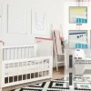 Cuna Melamina C- Baranda Deslizable Detalles Laqueados- Quad