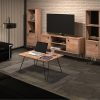 D_606254-MLA90896587869_082025-O.jpg Mesa Ratona Industrial Rectangular Living 90 Cm Color Atakama Con Patas De Hierro Negro Melamina 18mm Mesa Centro Baja Moderna Estilo Loft Fácil Armado Mir090 Dielfe