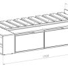 Cama 1 Plaza Con Cajones Box Madera Zapatero Estanteria Baulera Sommier Guardado Melamina Roble Kendal 90x190 Cm Moderna Cam100 Dielfe
