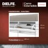 Cama Box 2 Plazas Queen Xl Extensible 140 Cm O 160 Cm Con Cajones Zapateros Baulera Color Blanca Dormitorio Moderna Guardado Completo Cam160 Dielfe