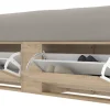 Base Box Para Sommier 140 O 160 X 190- 4 Cajones 2 Zapateros