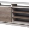 D_608200-MLA78937936770_092024-O.jpg Rack Mesa De Tv Melamina 130 Cm Puerta Corrediza C/ Estantes