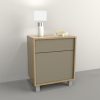 Mesa De Luz 1 Puerta, 1 Cajon. Sistema Push. Cod. 6426