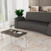 Mesa De Living Luar- Fija- Patas Cromadas- 90 X 56