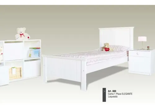 D_610984-MLA41097695747_032020-O.webp Cama 1 Plaza 190 X 80. Mdf Laqueada Elegante - Cod. 800