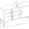 D_611607-MLA99980487881_112025-O.jpg Rack Linea Brasil Paraty Para Tv Hasta 50 Freijó/off White De Compuesto Mdp Y Mdf