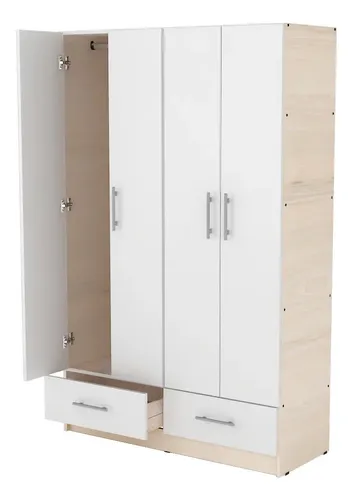 Placard Ropero 4 Puertas, 2 Cajones 1.14- 1.80- 0.47 Dpb 114