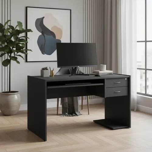 Mesa Escritorio P- Pc Con 2 Cajones- Melamina 18 Mm Cod 902