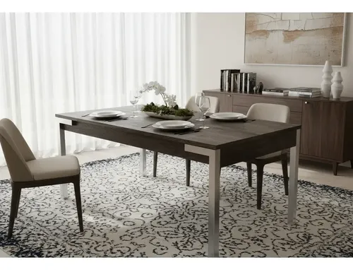 D_612519-MLA93262671333_092025-O.webp Mesa Cocina Comedor Capri Fija 180 X 0.90. Base Cromada