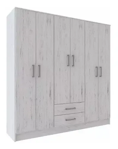 D_612614-MLA54960737612_042023-O.webp Ropero Placard Bahia 6 Puertas, 2 Cajones- 184 X 181 X 47