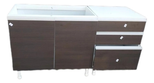 Bajo Mesada 2 Puertas, 3 Cajones. 160- 58- 82. Perfil Jb 160