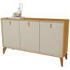 D_614035-MLA85244840495_052025-O.jpg Buffet Aura 1.4 Linea Brasil De 3 Puertas, Color Tauari/blanquecino Mate Tauari/blanco Mate