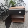 Mesa De Luz 1 Puerta, 1 Cajon. Sistema Push. Cod. 6426