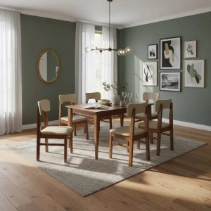 Mesa Cocina Comedor 1.50 X 0.90 + 6 Sillas- Escandinava