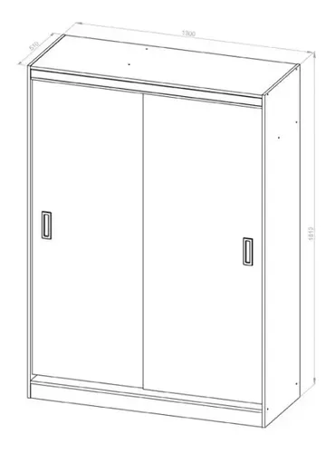 D_616271-MLA44613172029_012021-O.webp Ropero Placard Organizador 2 Puertas 130 X 181 X 51 Ro135