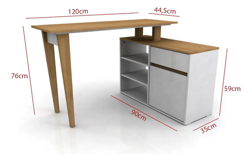 D_616698-MLA75868028155_042024-O.jpg Escritorio Rinconero Con Estantes, Cajon Y Puerta Cod 234260