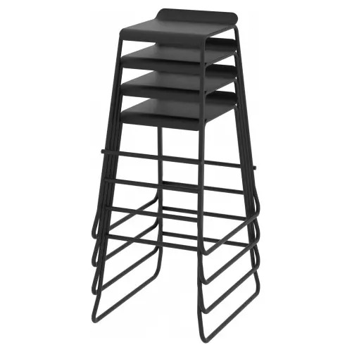 Par De Banquetas Taburete Con Asiento De Chapa Soho- Bcs 023